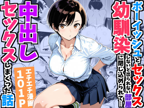 ボーイッシュ幼馴染と「セックスしないと出られない部屋」に閉じ込められて…中出しセックスしまくった話【デリカリカ】
