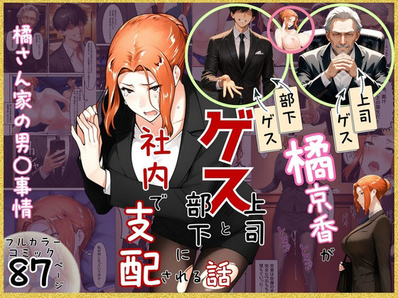 橘京香がゲス上司とゲス部下に社内で支配される話【ぶるーしゃとー】