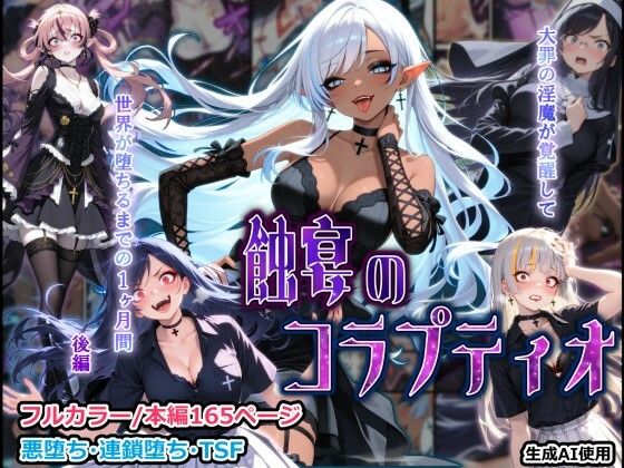 蝕宴のコラプティオ 大罪の淫魔が覚醒して世界が堕ちるまでの1ヶ月間・後編【しにもの】