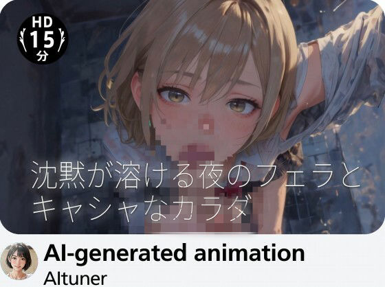 【15分HD】沈黙が溶ける夜のフェラとキャシャなカラダ【AItuner】