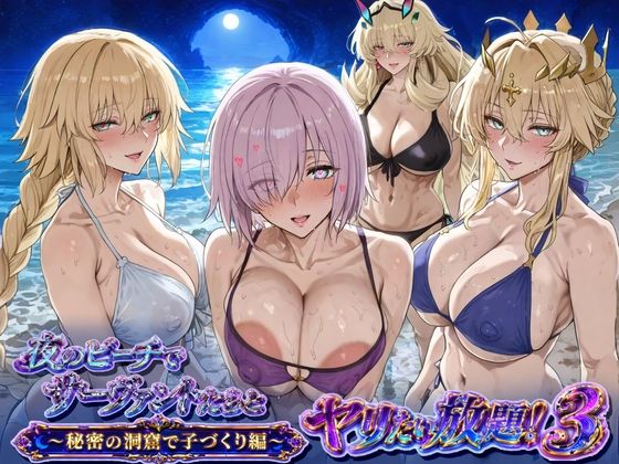 夜のビーチでサーヴァントとヤリたい放題！3 〜秘密の洞窟で子づくり編〜【ぽち研究会】