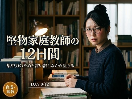 堅物家庭教師・佐倉先生の12日間 〜‘集中力を上げるため’と言い訳しながら堕ちる同棲調教日誌〜【サボテンキック】
