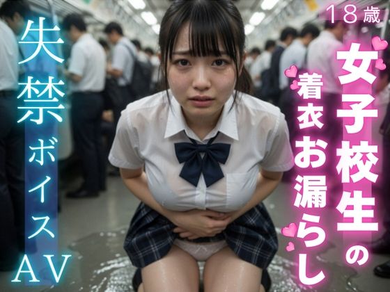 【 AI 動画 】 女子校生の失禁、着衣お漏らしボイスAV。【秘密の彼女】
